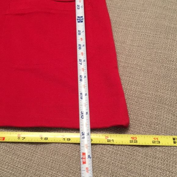 NWT $45 Christopher & Banks Red Pullover Top Tunic - Picture 7 of 8